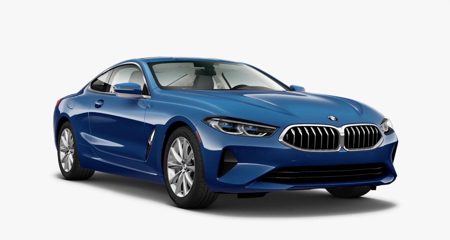 2020 BMW 8 Series 840i Sonic Speed Blue Exterior Front Picture 2020 BMW 8 Series 840i Sonic Speed Blue Exterior Front Picture